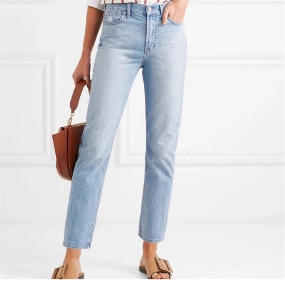 Madewell Women's Light Wash Straight Leg Jeans